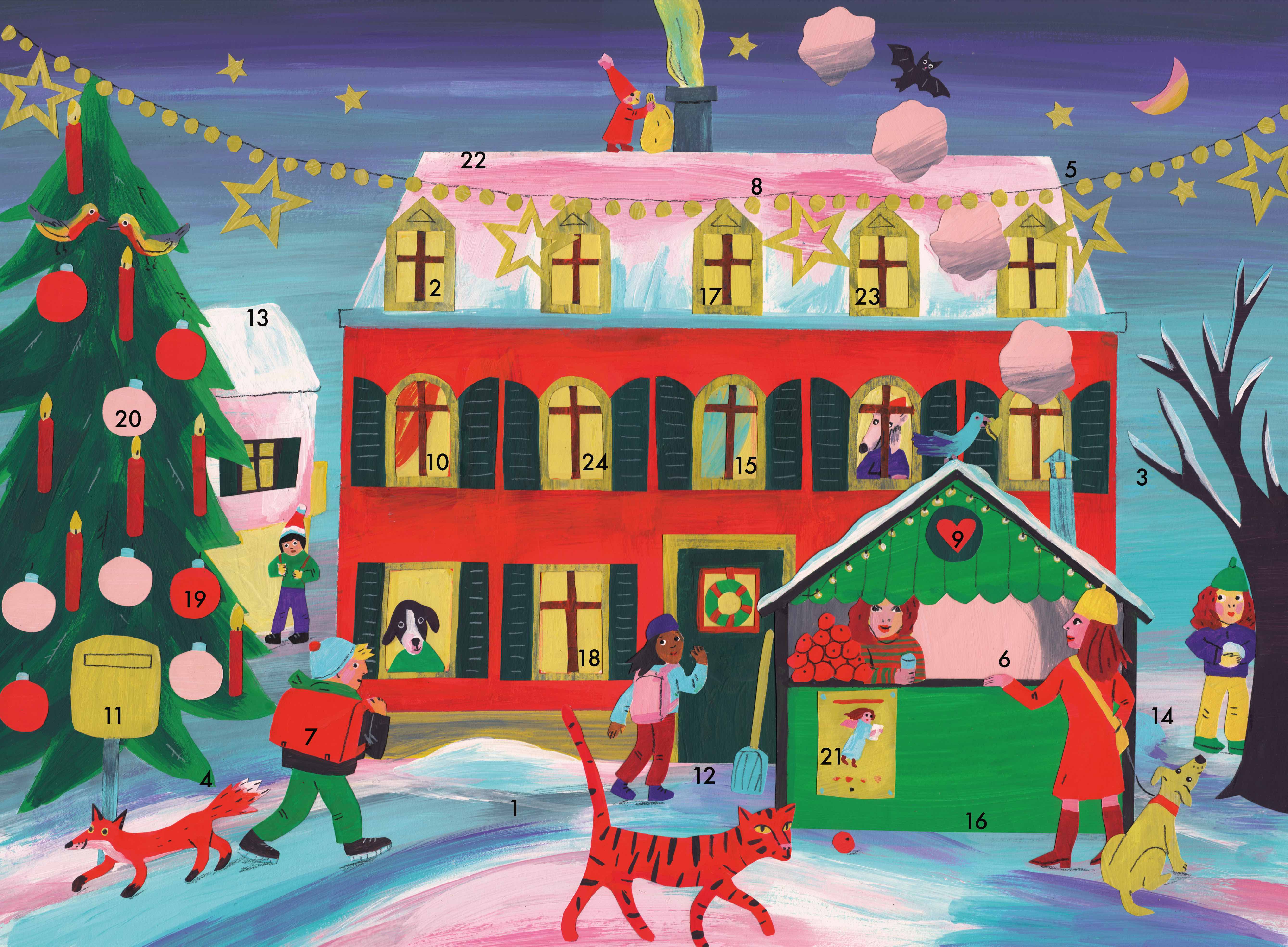 221 Adventskalender Winterdorf