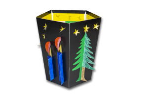 Einfache Weihnachtslaterne