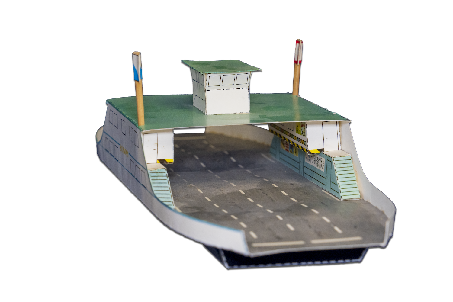 Kartonmodell der Fähre