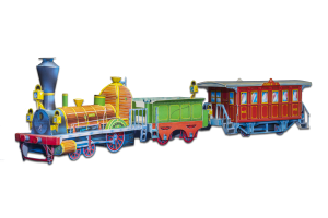 Spanisch-Brötli-Bahn 1847 - Kompletter Zug